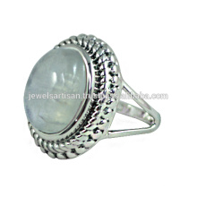 Rainbow Moonstone Gemstone 925 Sterling Silver Ring Jewelry